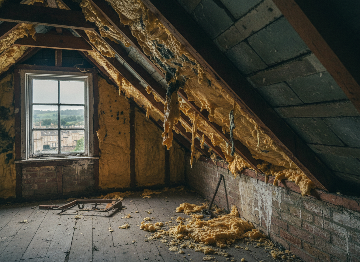 How to Spot Failing Spray Foam in Georgian Homes Around Bath