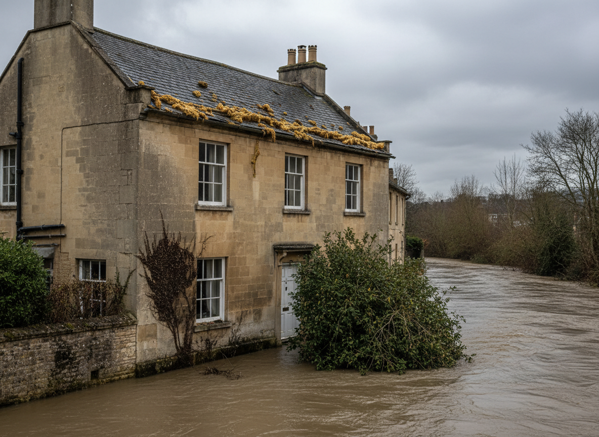 Signs Spray Foam Needs Removal in Homes Close to the River Avon