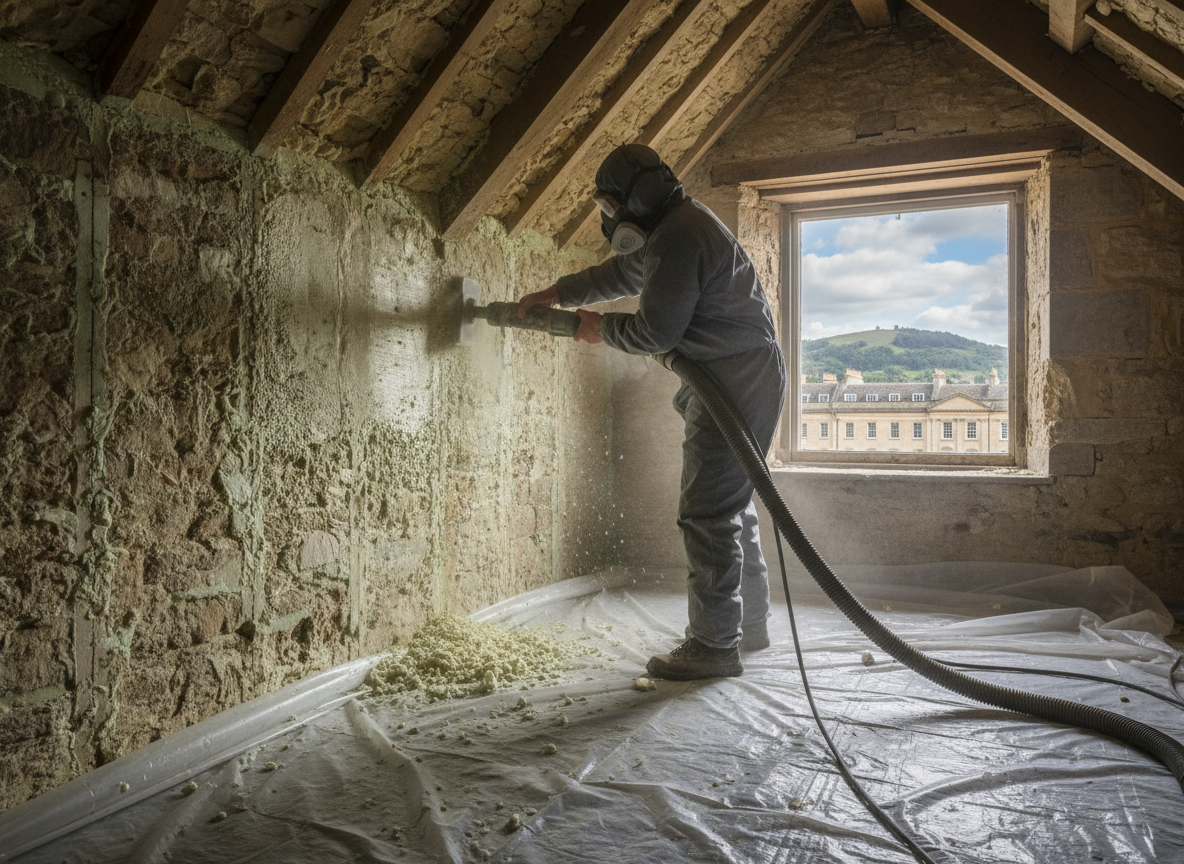 Closed Cell Spray Foam Removal in Bath, Somerset