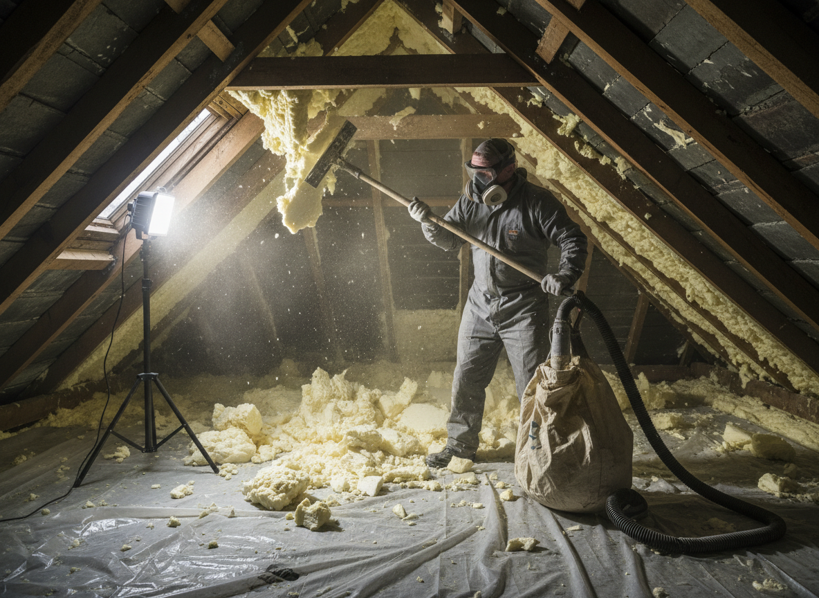 Spray Foam Insulation Removal in Bath, Somerset